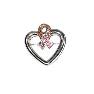 6030353 Breast Cancer Awareness Pin Lapel Brooch Pink Ribbon